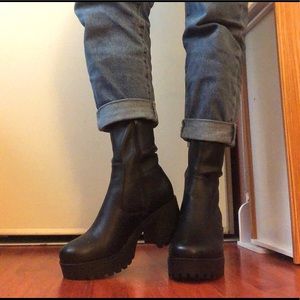 Chunky Heel Ankle Boots